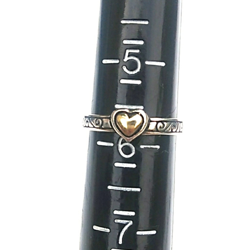 BRIGHTON *SOLID* Sterling Silver Etched Ring Trip - Picture 5 of 8